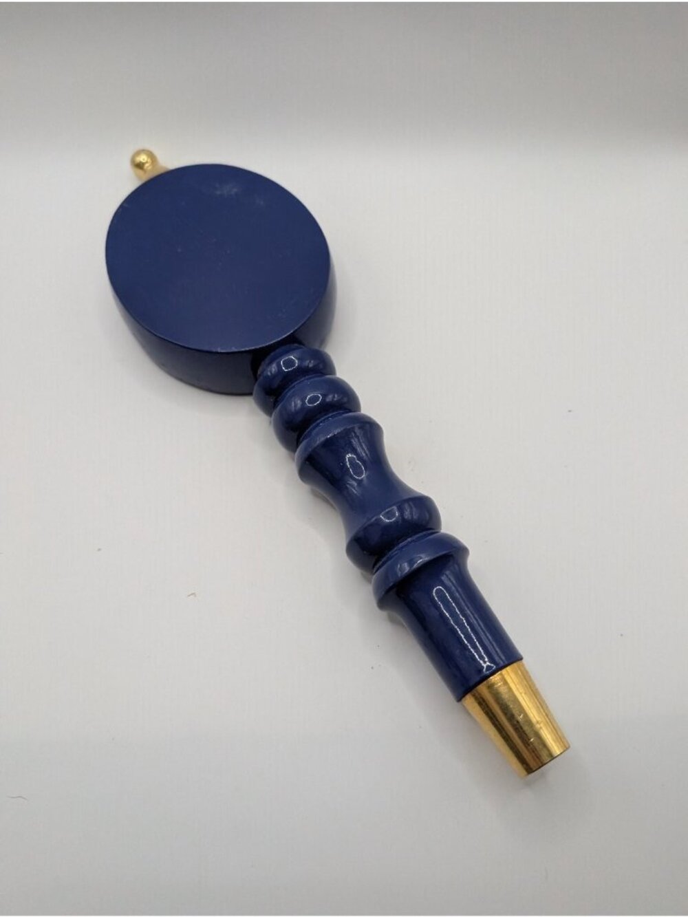 Michelob Honey Lager Tap Handle Navy Blue Approx 9in Wood Draft Beer RARE - Picture 4 of 5